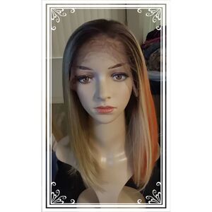 NWT~Gorgeous "Mistletoe" Free Part Lace Front Colorful Synthetic Wig